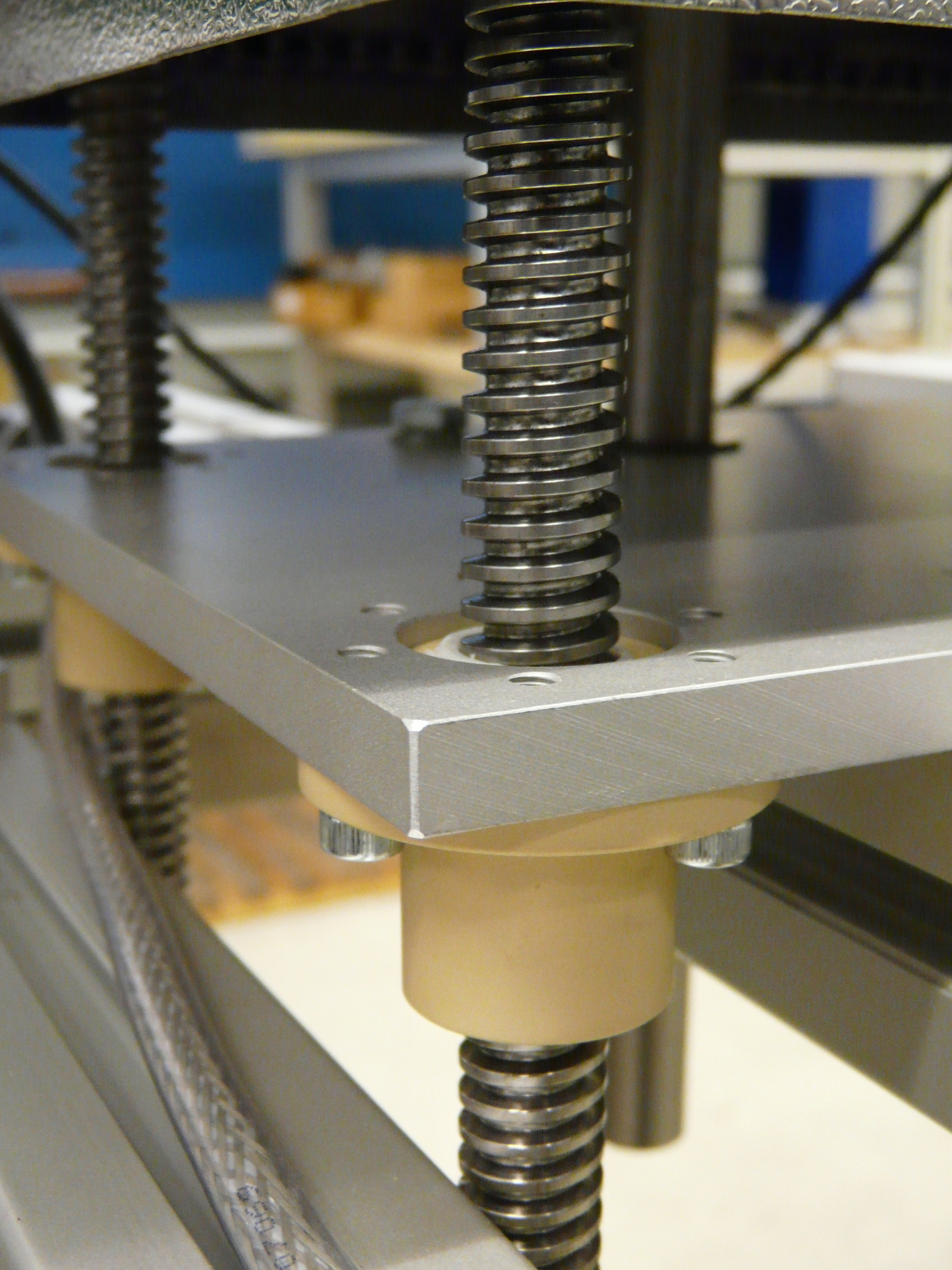 A vertical lead screw system in use for the packaging industry