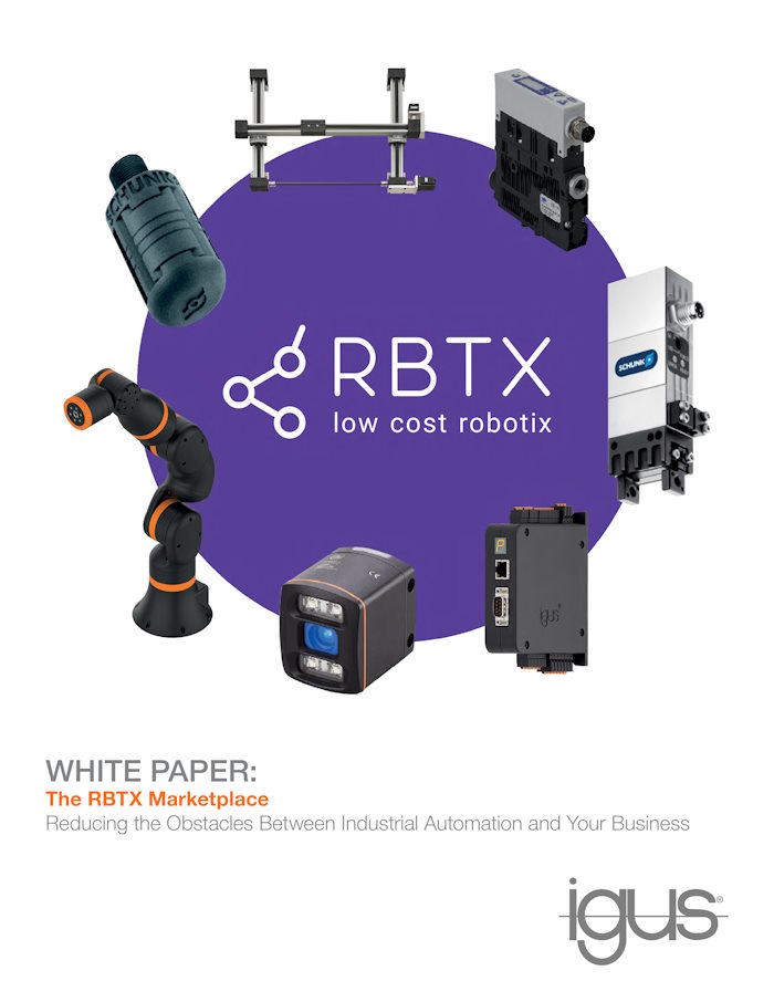 The RBTX marketplace offers components and solutions for automation, including pick and place robots