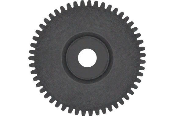 Spur gear made from wear-resistant polymers