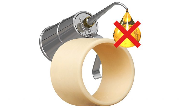 Self-lubricating bearings don't require any external lubricants