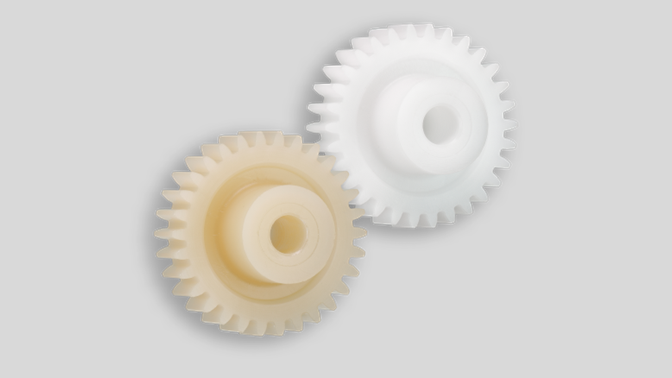 Two gears with a mechanical advantage of 1