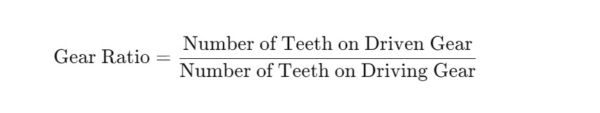 gear ratio formula