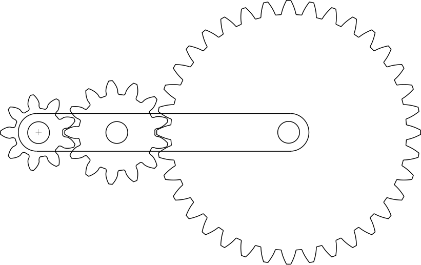 Multi-stage gear train