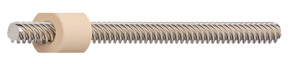 A lead screw assembly with a plastic lead screw nut