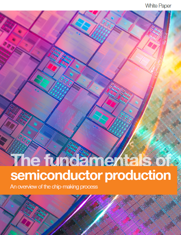 Cover page of a white paper about the fundamentals of semiconductor production