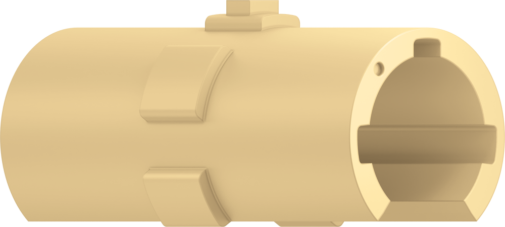 A self-lubricating plastic linear bearing liner