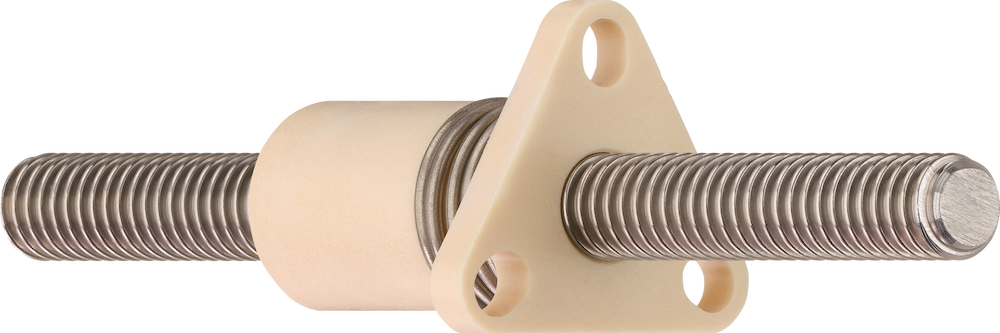 A dryspin preloaded lead screw assembly