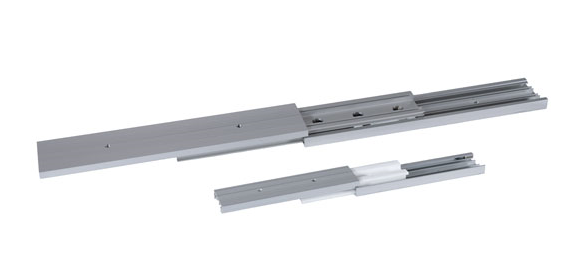 Two extended drylin NT telescopic rails